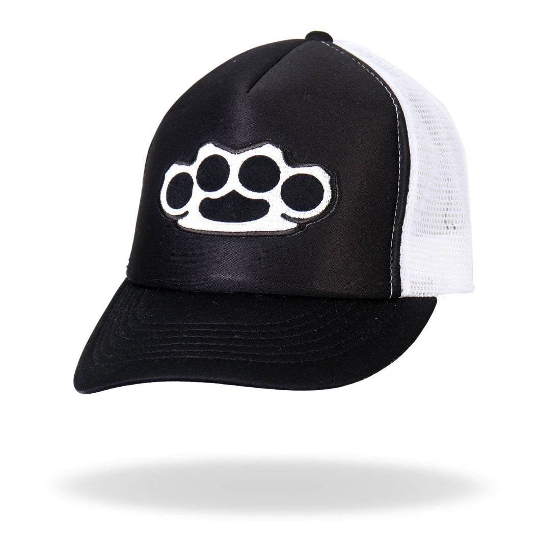 Knuckle Duster Mesh Back Trucker Cap, Clothing Accessories - Fat Skeleton UK