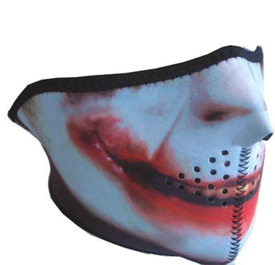 Half Face Dark Joker mask, Neck Warmers & Face Masks - Fat Skeleton UK