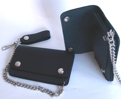 Large Leather Wallet Chain & Clip, Lifestyle Accessories - Fat Skeleton UK