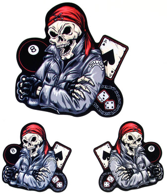Dilligaf Biker Skeleton Sticker Set, Lifestyle Accessories - Fat Skeleton UK