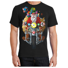Biker Santa Motorcycle Christmas T Shirt