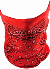 Zan Headwear Red Paisley "Motley" Tube, Neck Warmers & Face Masks - Fat Skeleton UK