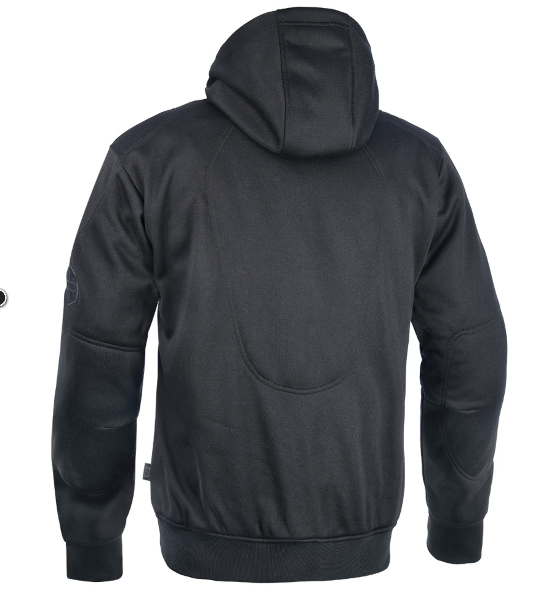 Aramid Lined Biker Riding Black Super Hoodie by Oxford Fat
