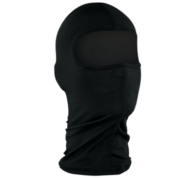 Black Fleece Under Helmet Balacalava with zip