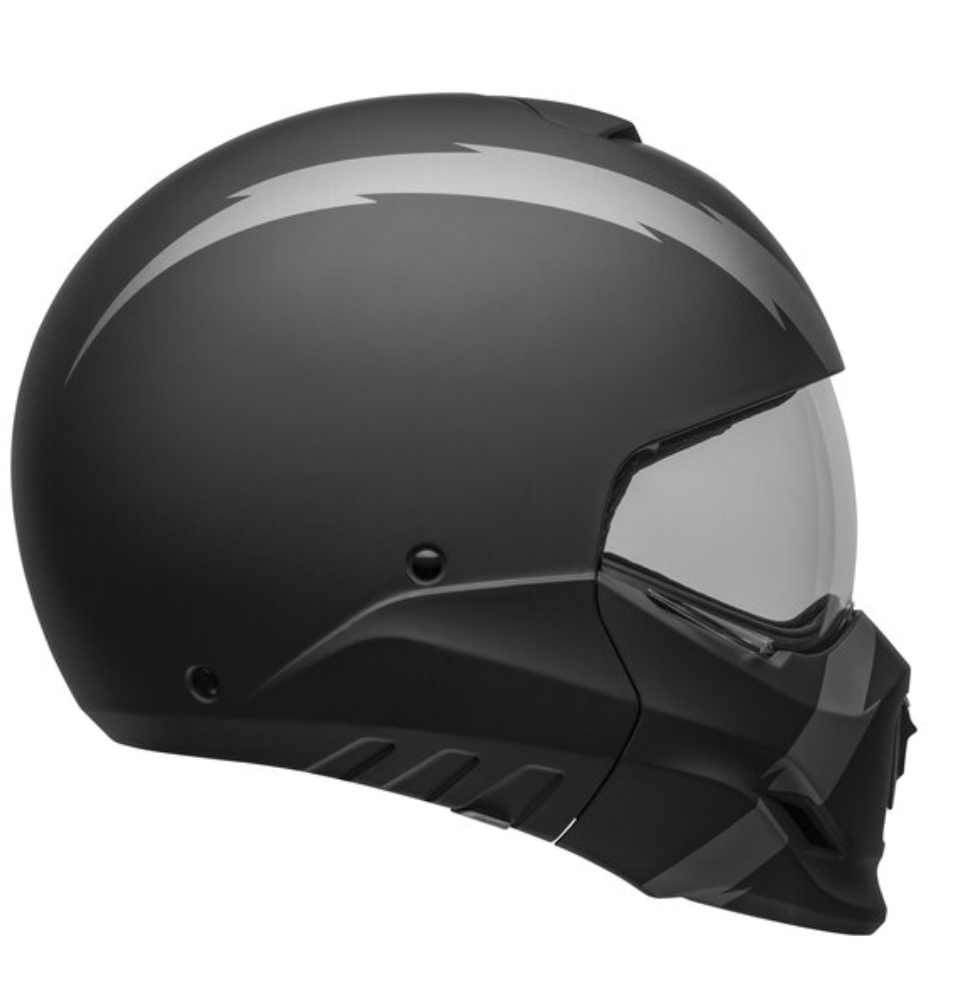 Bell Broozer Helmet Full / Open Face Matt Grey Black 