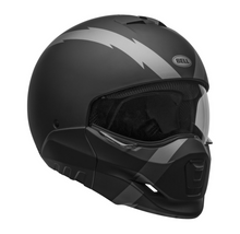 Bell Broozer Helmet Full / Open Face Matt Grey Black "ARC" Cruiser Helmet
