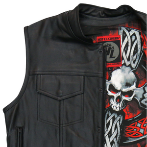 Cheap top leather vest