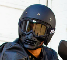 Skull Jaw Urban Mask & Goggles for Open Face Helmet