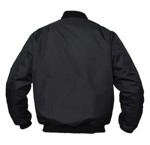 ARMR Kevlar lined BLACK Bomber Jacket with Elbow & Shoulder armour