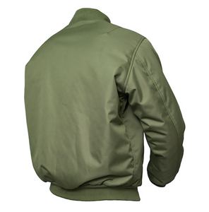 Armr Kevlar lined Green Bomber Jacket with Elbow & Shoulder armour