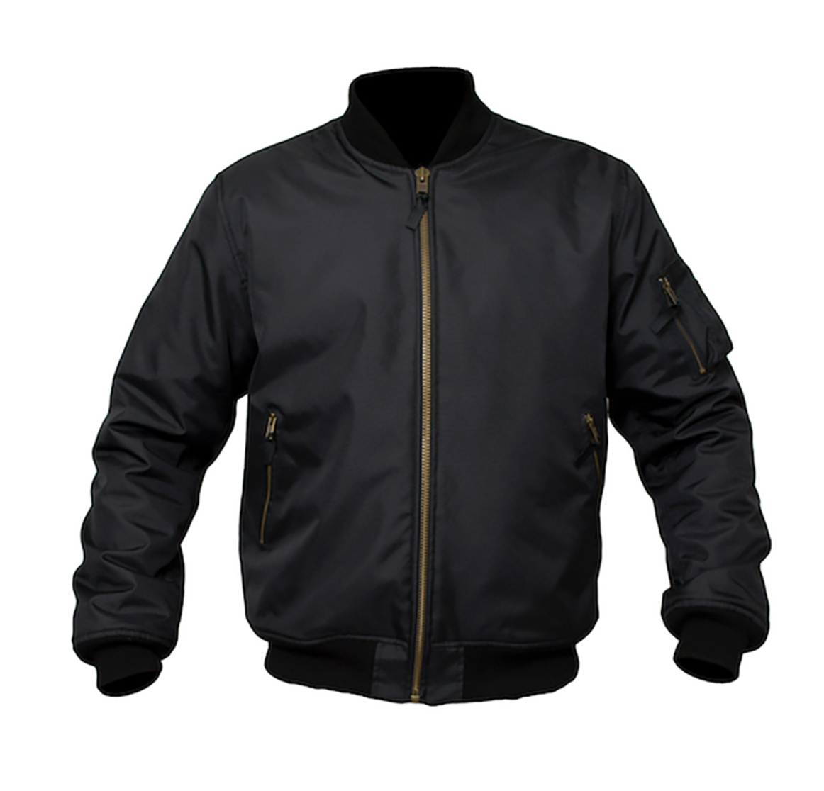ARMR Kevlar lined BLACK Bomber Jacket with Elbow Shoulder armour