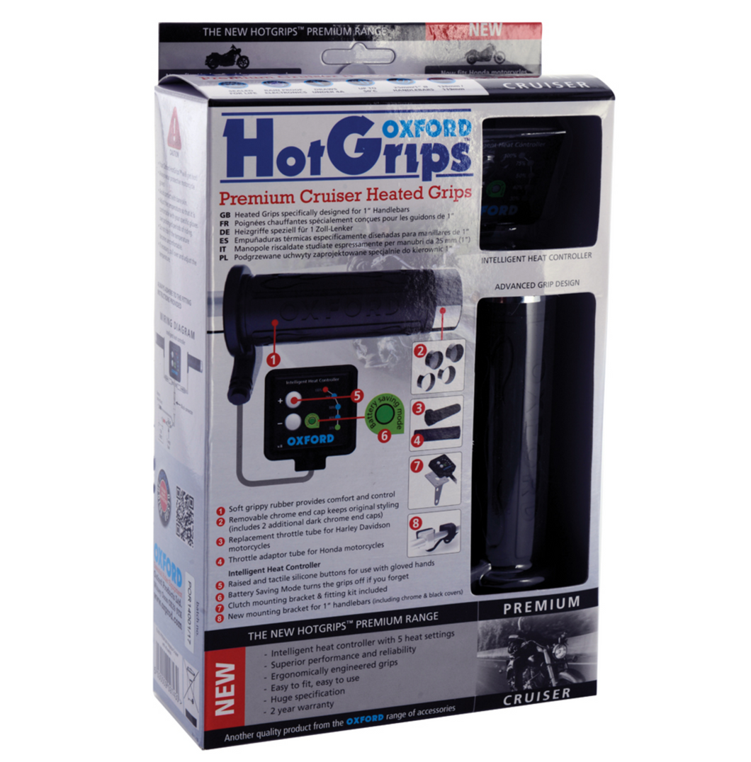 Oxford Hot Grips Premium for Custom Motorcycles