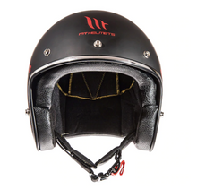MT Le Mans II Grinning Skull Open Face Helmet with Drop Down Visor (Devenire)