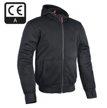 Aramid Lined Biker Riding Black Super Hoodie by Oxford