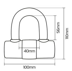 Oxford HD Max YELLOW Disc Lock LK311