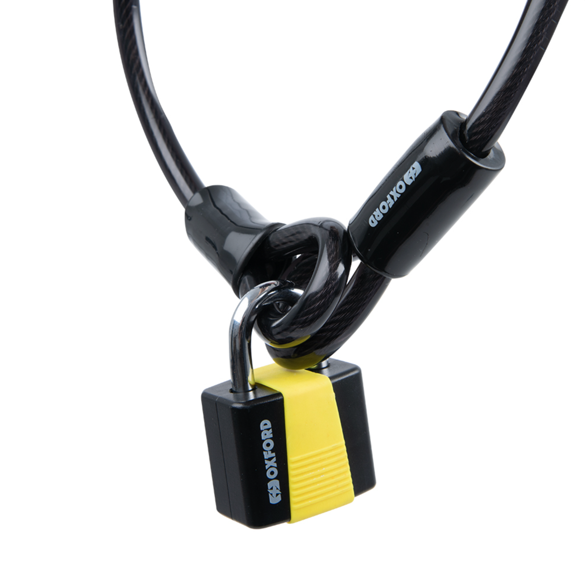 Oxford Loop Lock10 Hooped Cable Padlock 10mm x 1.8m