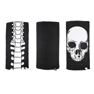 Oxford 'Comfy' Neck Tubes - 3 pack - Skeleton