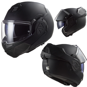 LS2 FF906 ADVANT NOIR Modular Flip Front Full / Open Face Motorcycle Helmet Matt Black