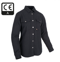 Ladies 'Kickback 2'Black Riding Shirt with Kevlar reinforcements & CE Armour by Oxford Products