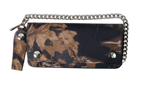 Woodland Camo finish Bi-Fold Chain Wallet