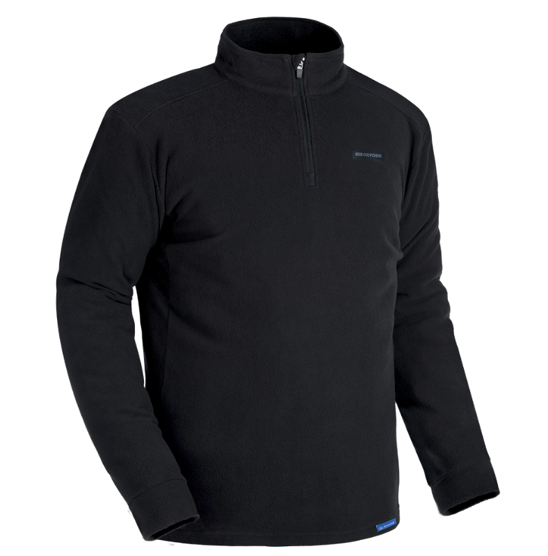 Oxford Advanced Micro Fleece 1/2 Neck MS Top Black