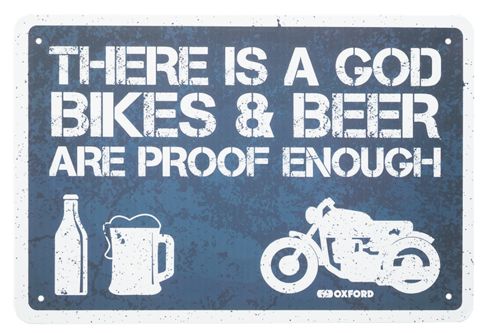 Beer and Bikes Garage Metal Sign