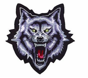 Lethal Threat Wolf Attack Large Sew on Patch LT30037