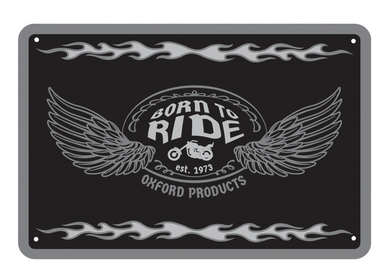 Born to Ride Cave Garage Metal Sign