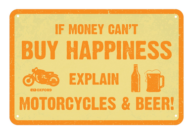 You Can't Buy Happiness Garage Metal Sign