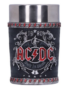 AC DC Back in Black Shot Glass