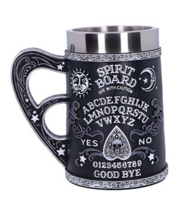 Black and White Spirit Board Tankard Mug