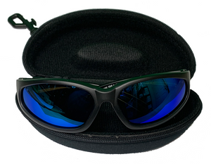 Fat Skeleton Daytona EVA Foam Padded Light Blue Lens Sunglasses