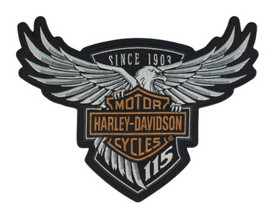 Harley Davidson 115th Anniversary Patch Upwing Eagle