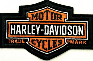 Genuine Harley Davidson Old School Design Bar & Shield Logo SEW ON PATCH