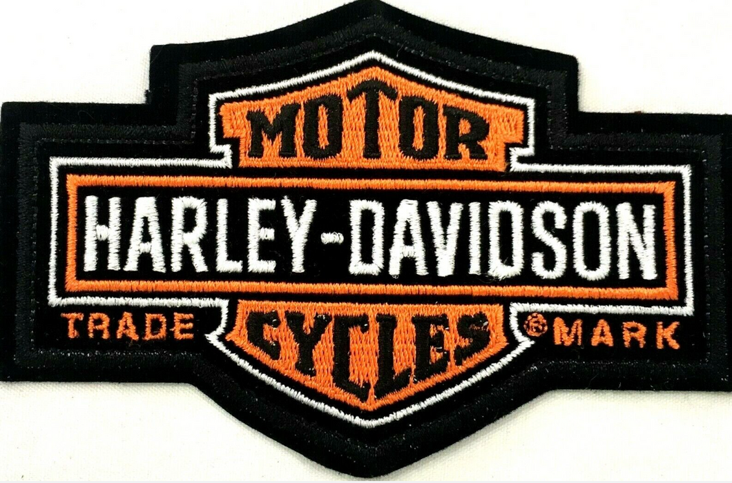 Genuine Harley Davidson Old School Design Bar Shield Logo SEW ON PATCH