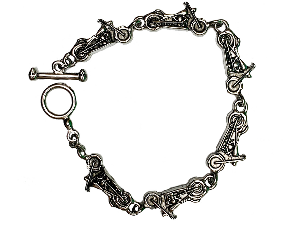Ladies Biker Motorcycle Chain Design Bracelet