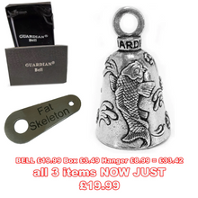 Lucky Koi Fish Guardian Angel Bell plus Gift Box & hanger