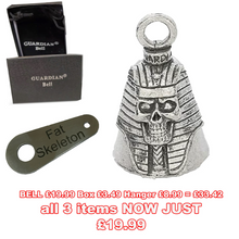 Egyptian Sphinx Skull Bell plus Gift Box & hanger