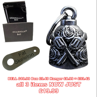 Guns & Roses Guardian Angel Bell plus Gift Box & Hanger