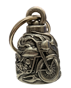 3D Flame & Bike Guardian Angel Gremlin Bell
