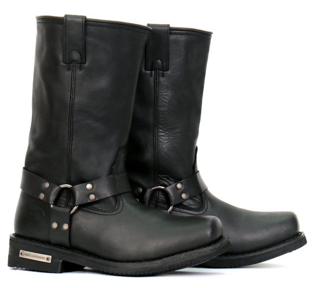 Mens square toe biker boots discount