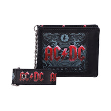 AC DC Black Ice Wallet with security chain