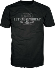 Lethal Threat Biker from Hell Bandana Skull T Shirt, Mens Clothing - Fat Skeleton UK