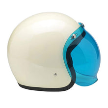 Biltwell Old School Blue Visor for Open face Helmets, Helmet Visors - Fat Skeleton UK