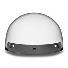 Daytona Helmets Gloss White Skull Cap DOT Helmet & Peak, Open Face Helmets - Fat Skeleton UK