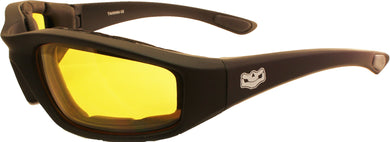 Yellow Lens Fat Skeleton Daytona EVA Foam Padded, Eyewear - Fat Skeleton UK