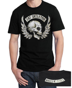 Fat Skeleton Bikes & Blues Festival T Shirt, Mens Clothing - Fat Skeleton UK