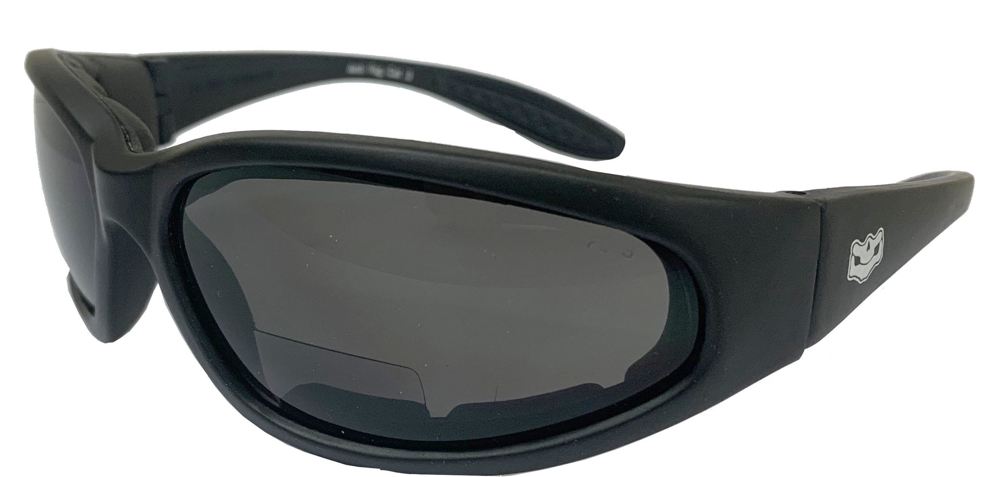 Fat Skeleton Indestructible Bi-Focal Rider Sunglasses with Hard