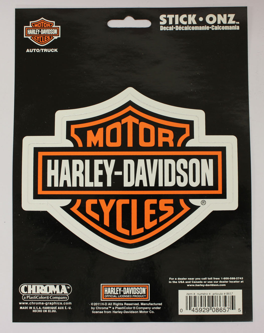 Genuine Harley Davidson Motorcycles Bar & Shield logo sticker, Lifestyle Accessories - Fat Skeleton UK