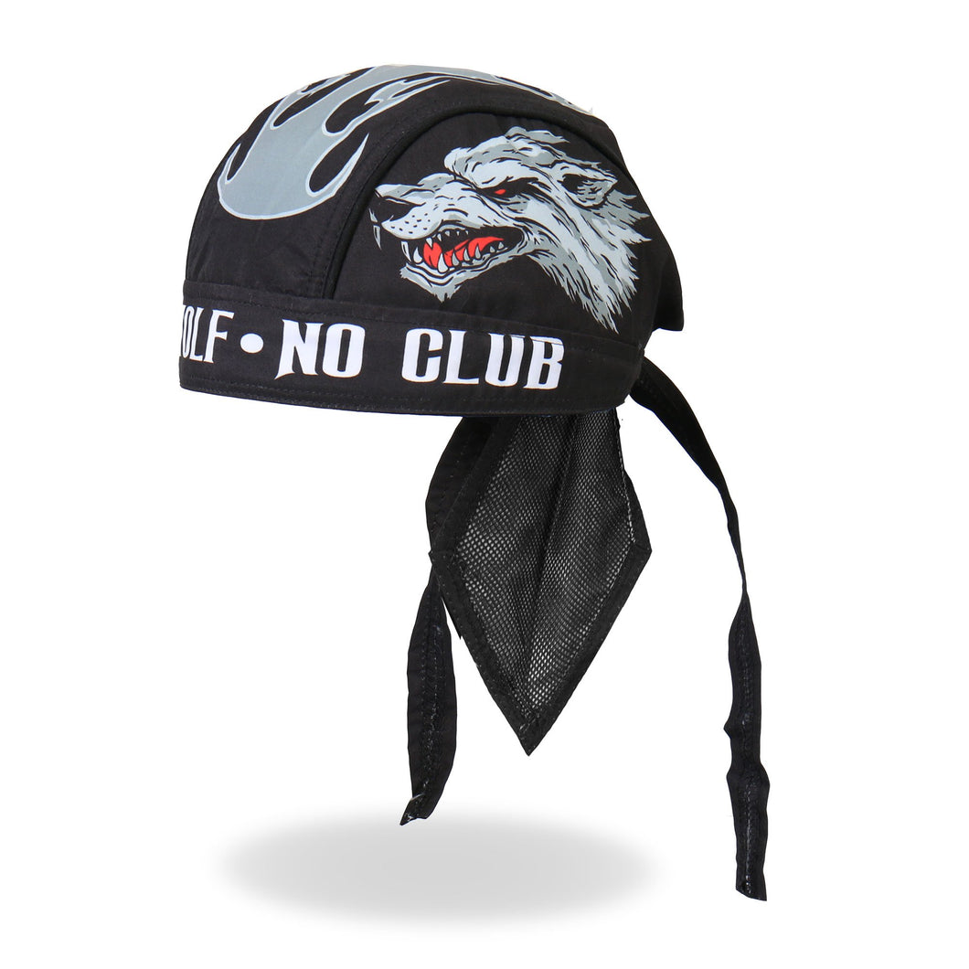 Lone Wolf  Pre-Tied Zandana - Bandana, Clothing Accessories - Fat Skeleton UK